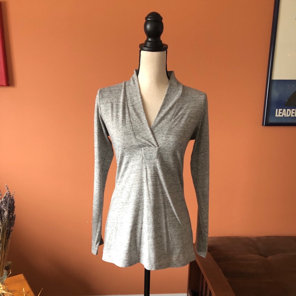 Cabi Heather Gray Lightweight Pullover - image 2
